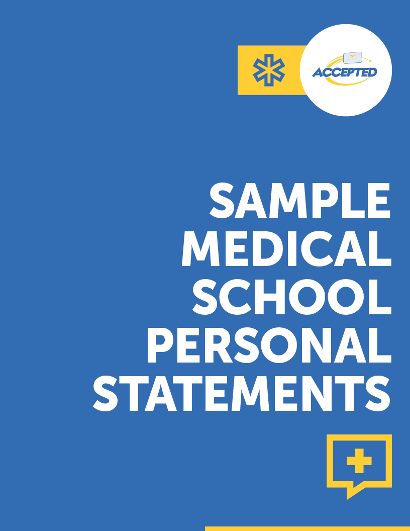 Sample Medical School Personal Statements