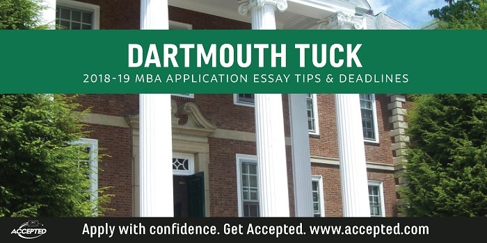 TUCK MBA Sample essays and Tips - Ameer Khatri | MBA Consultant