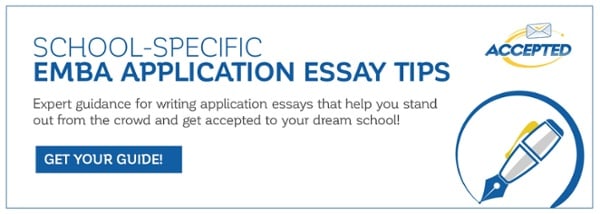 School-specific EMBA application essay tips