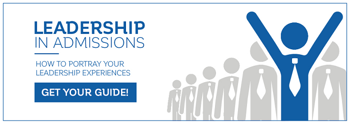 Download your copy of our Free Guide to Demonstrating Leadership in Admissions!